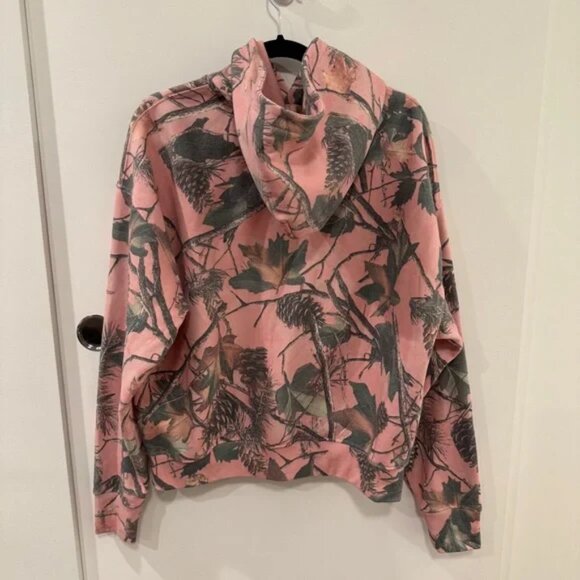 URBAN OUTFITTERS BDG Pink Real Tree Hoodie, LIKE NEW, Size: Mens XS (Womens S) - Picture 4 of 6